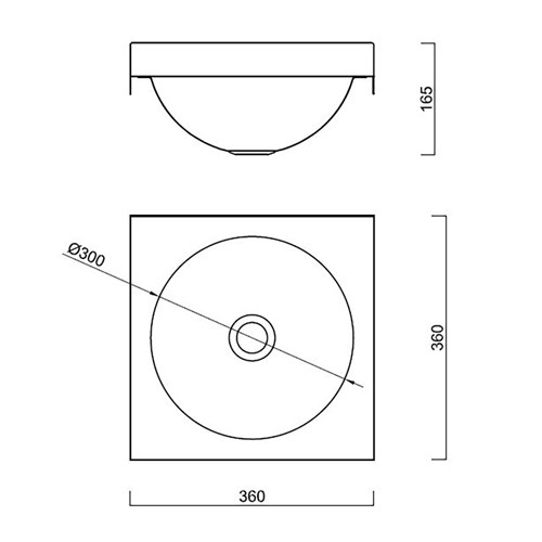 B&F Wash Hand Basin | Square